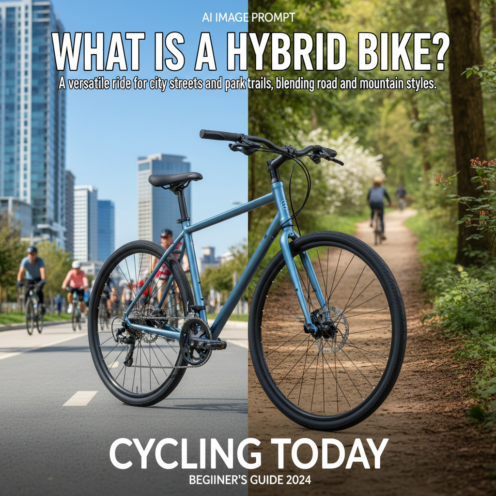 What Is a Hybrid Bike? A versatile ride for city streets and park trails, blending road and mountain styles.